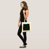 Personalized St. Patrick’s Day Shamrock on Black Tote Bag (Voorkant (model))