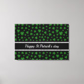 Personalized St. Patrick’s Day Shamrock with Pearl Canvas Afdruk (Voorkant)