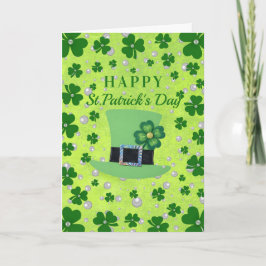 Personalized St. Patrick’s Day Shamrock with Pearl Kaart
