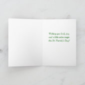Personalized St. Patrick’s Day Shamrock with Pearl Kaart (Binnen)