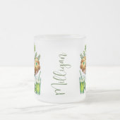 Personalized St. Patrick's Day Frosted Glass Mug Matglas Koffiemok (Center)