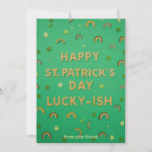 Personalized St Patrick's Day Holiday Card Feestdagenkaart (Voorkant)