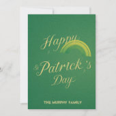 Personalized St Patrick's Day Holiday Card Feestdagenkaart (Voorkant)