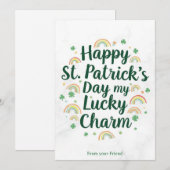 Personalized St Patrick's Day Holiday Card Feestdagenkaart (Voorkant / Achterkant)