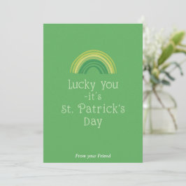 Personalized St Patrick's Day Holiday Card Feestdagenkaart