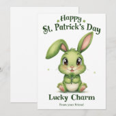 Personalized St Patrick's Day Holiday Card Feestdagenkaart (Voorkant / Achterkant)
