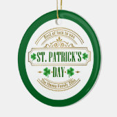 Personalized St. Patrick's Day I Luck of the Irish Keramisch Ornament (Links)