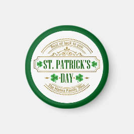 Personalized St. Patrick's Day I Luck of the Irish Magneet
