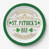 Personalized St. Patrick's Day I Luck of the Irish Papieren Bordje (Voorkant)