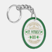 Personalized St. Patrick's Day I Luck of the Irish Sleutelhanger (Voorkant Links)