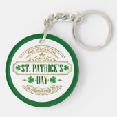 Personalized St. Patrick's Day I Luck of the Irish Sleutelhanger (Achterkant)