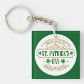 Personalized St. Patrick's Day I Luck of the Irish Sleutelhanger (voorkant)
