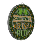 Personalized St. Patrick's Irish Pub Dart Board Dartbord (Voorkant Links)