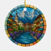 Personalized Stained Glass Charmoix Ornament (Achterkant)