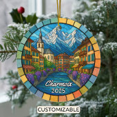 Personalized Stained Glass Charmoix Ornament
