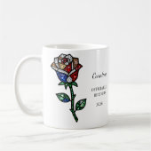 Personalized Stained Glass Rose Retirement Mug  Koffiemok (Links)
