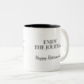 Personalized Stained Glass Rose Retirement Mug  Tweekleurige Koffiemok (Voorkant rechts)