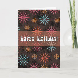 Personalized Starburst Birthday Kaart
