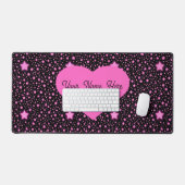 Personalized Starry Night Heart Desk Pad (Keyboard & Muis)
