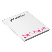 Personalized Stars Stationery for Girls Notitieblok (Schuin)