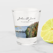 Personalized Starved Rock State Park Wedding Shot Glas (Voorkant)