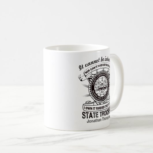 Personalized State Trooper Appreciation Koffiemok (Voorkant rechts)