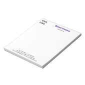 Personalized Stationery Branded Business Notepad Notitieblok (Linkerzijde)