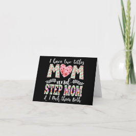 Personalized Stepmama Moederdag Kaart