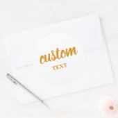 Personalized stickers for company logo or text; (Envelop)