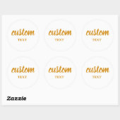 Personalized stickers for company logo or text; (Vel)