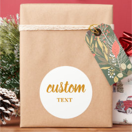 Personalized stickers for company logo or text;