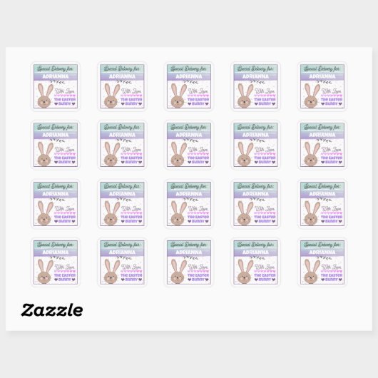 Personalized Stickers from Easter Bunny With Love (Vel)