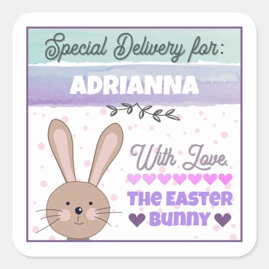 Personalized Stickers from Easter Bunny With Love (Voorkant)