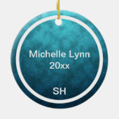 Personalized Stone Harbor NJ SH Beach Christmas Keramisch Ornament (Achterkant)