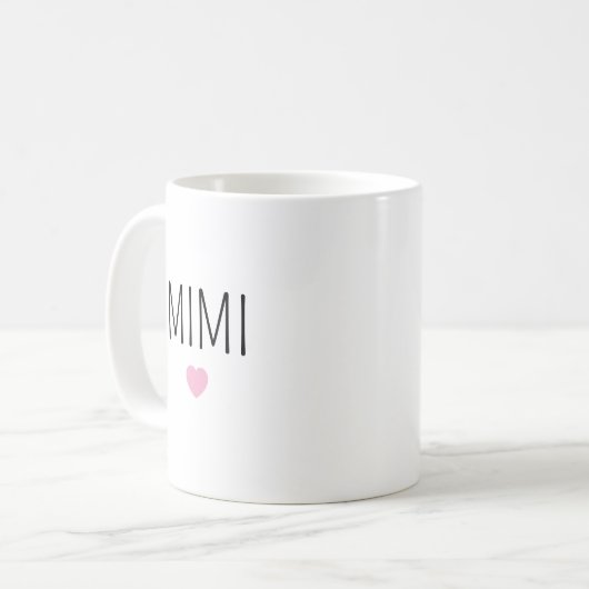 Personalized Stoneware Mug for Mimi,  Koffiemok (Voorkant links)