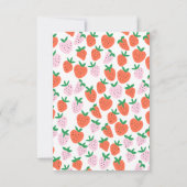 Personalized Strawberries Notecards Bedankkaart (Achterkant)