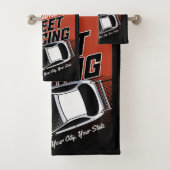 Personalized Street Racing Race Car Motorsport Bad Handdoek (Insitu)
