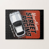 Personalized Street Racing Race Car Motorsport Legpuzzel (Horizontaal)