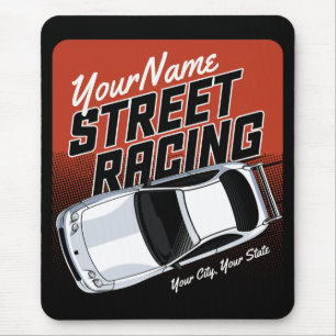 Personalized Street Racing Race Car Motorsport Muismat