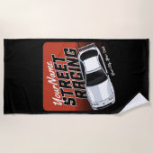 Personalized Street Racing Race Car Motorsport Strandlaken (Voorkant)