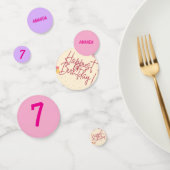 Personalized stripe and spot birthday bunting confetti (Groep)