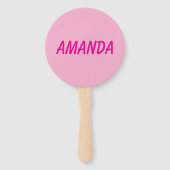 Personalized stripe and spot birthday bunting  handwaaier (Achterkant)