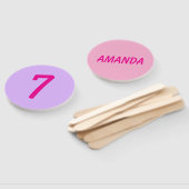 Personalized stripe and spot birthday bunting  handwaaier (Niet-gemonteerd)