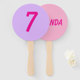 Personalized stripe and spot birthday bunting handwaaier