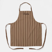 Personalized Stripe Apron for Kids and Adults Schort (Voorkant)