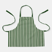 Personalized Stripe Apron for Kids and Adults Schort (Voorkant)