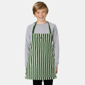 Personalized Stripe Apron for Kids and Adults Schort (Gedragen)