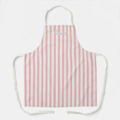 Personalized Stripe Apron for Kids and Adults Schort (Voorkant)