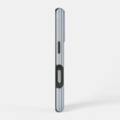 Personalized Striped Blue Tones Minimalist Chic iPhone Hoesje (Rechterkant)