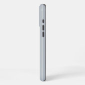 Personalized Striped Blue Tones Minimalist Chic iPhone Hoesje (Linkerkant)
